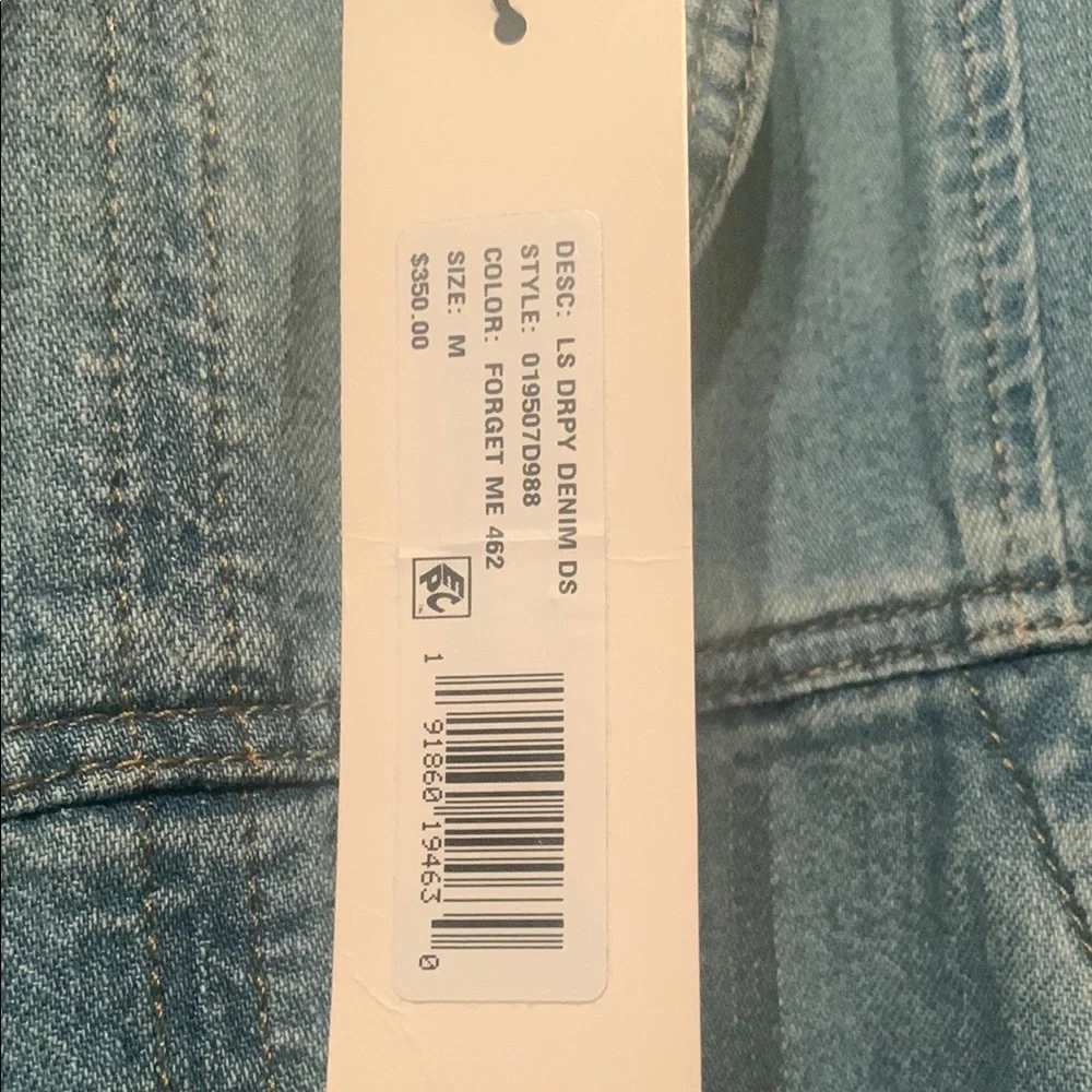 Rebecca Taylor Blue Sheath Mini Dress with Puff Sleeves - NWT - Offers welcome! - Picture 2 of 6